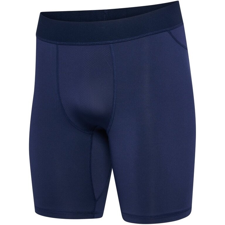hummel spodnie funkcyjne hmlBL Performance Short Tight (poliester, dopasowane) granatowe Męskie
