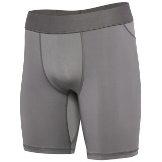 hummel Spodnie funkcyjne hmlBL Performance Short Tight (poliestr, dopasowane) ciemnoszare mężczyźni