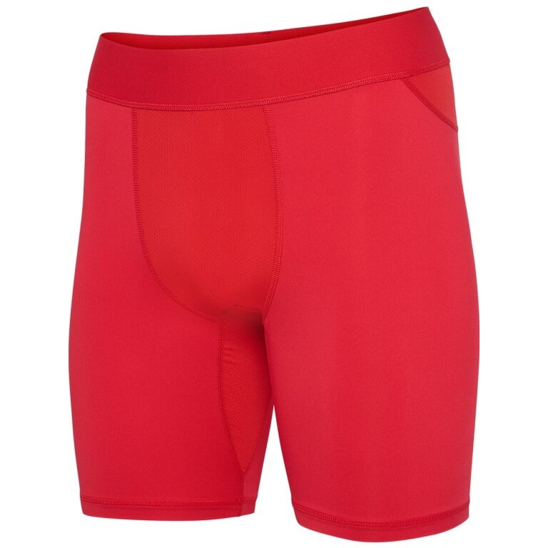 hummel Spodnie funkcyjne hmlBL Performance Short Tight (poliester, dopasowane) czerwone męskie