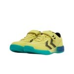 hummel Halowe buty do gry Multiplay Flex VC (rzep) limonkowo-zielone/niebieskie dziecięce