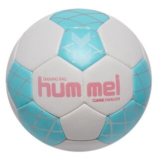 hummel Piłka ręczna hmlClassic Energizer HB (rozmiar 0) biało-niebiesko-srebrna - 1 sztuka