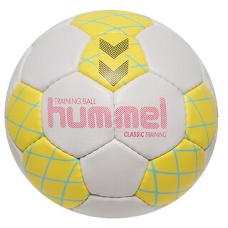 hummel Piłka ręczna hmlClassic Trening HB (rozmiar 1) biało/żółto/niebiesko - 1 sztuka