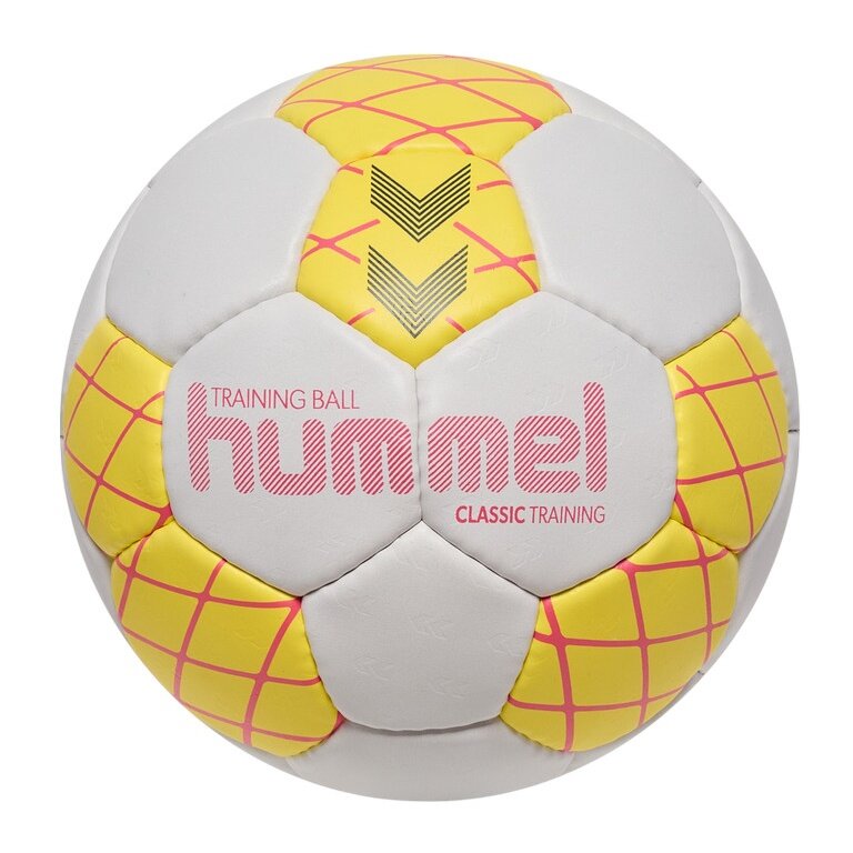 hummel Piłka ręczna hmlClassic Trening HB (rozmiar 3) biała/żółta - 1 sztuka