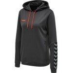 hummel Sportowa bluza z kapturem hmlAUTHENTIC Poly Hoodie (dzianina poliestrowa) z kapturem szary asfaltowy Damska