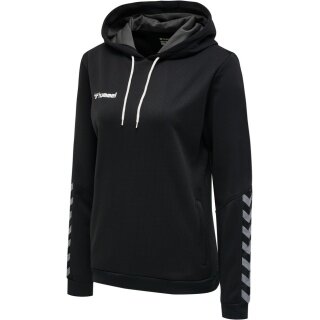 hummel Sportowa bluza z kapturem hmlAUTHENTIC Poly Hoodie (dzianina poliestrowa) z kapturem czarna Damska