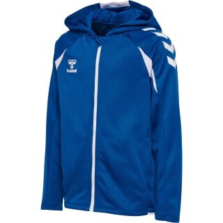 hummel Bluza z kapturem hmlCORE 2.0 Full-Zip (100% recyklingowany poliester) niebiesko/biała dla dzieci