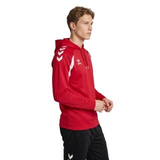 hummel Hoodie hmlCORE 2.0 (100% recyklingowany poliester) czerwony męski