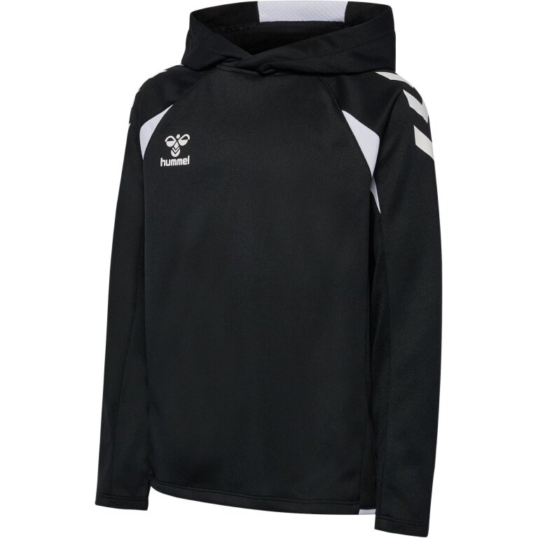 hummel Bluza z kapturem hmlCORE 2.0 (100% recyklingowany poliester) czarna/biała dziecięca