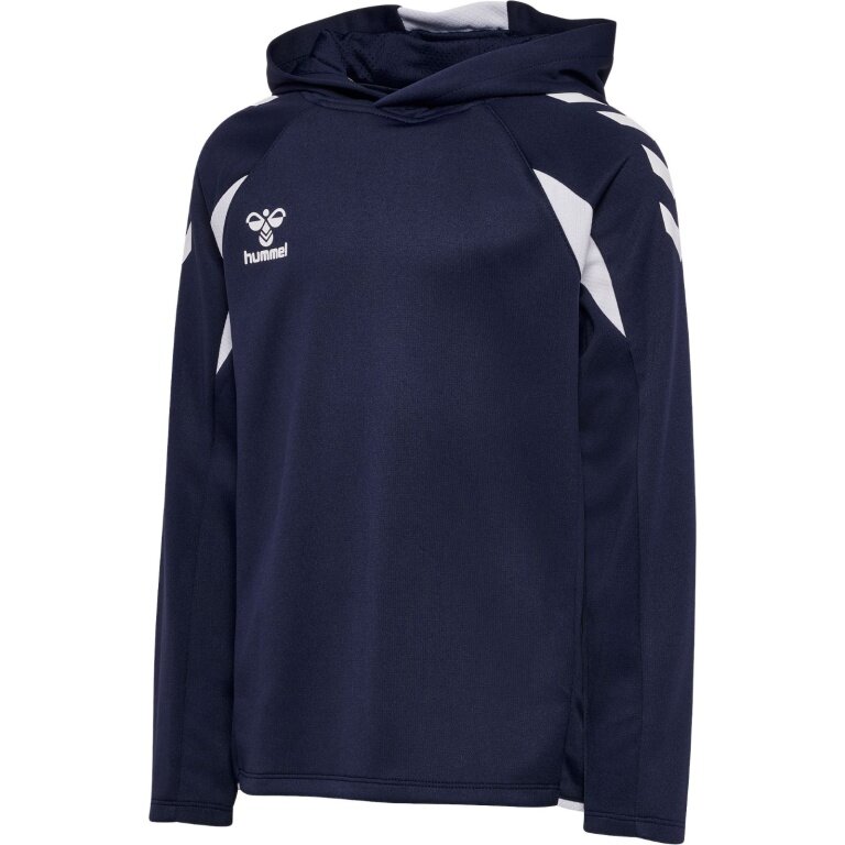 hummel Bluza z kapturem hmlCORE 2.0 (100% recyklingowany poliester) granatowo/biała dla dzieci