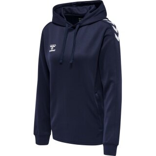 hummel Sportowa bluza z kapturem hmlCORE XK Poly Sweat Hoodie (materiał poliestrowy) z kapturem granatowa damska