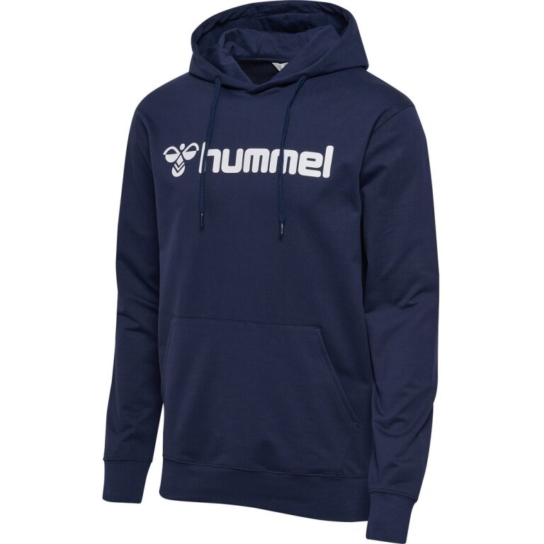 hummel Bluza z kapturem hmlGO 2.0 Logo Hoodie (miękki materiał dresowy) granatowy Mężczyźni