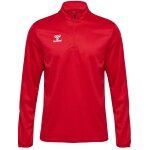 hummel Sportowa koszulka z długim rękawem hmlESSENTIAL Half-Zip (przyjemne uczucie noszenia) czerwona męska