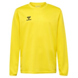 hummel Sportowa koszulka z długim rękawem hmlESSENTIAL (materiał interlock) żółta dziecięca