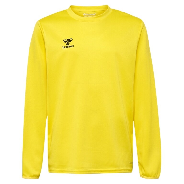 hummel Sportowa koszulka z długim rękawem hmlESSENTIAL (materiał interlock) żółta dziecięca