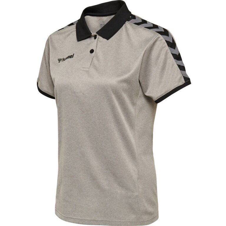 hummel Sport-Polo hmlAUTHENTIC Funkcjonalne (miękki materiał jersey) Krótki rękaw szary Damskie