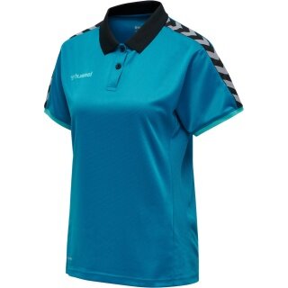 hummel Sport-Polo hmlAUTHENTIC Funkcjonalne (miękki materiał jersey) Krótki rękaw tealblue Damskie
