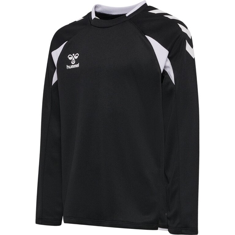 hummel Pullover hmlCORE 2.0 Crew Neck (100% rec. poliester) czarny/biały dziecięcy