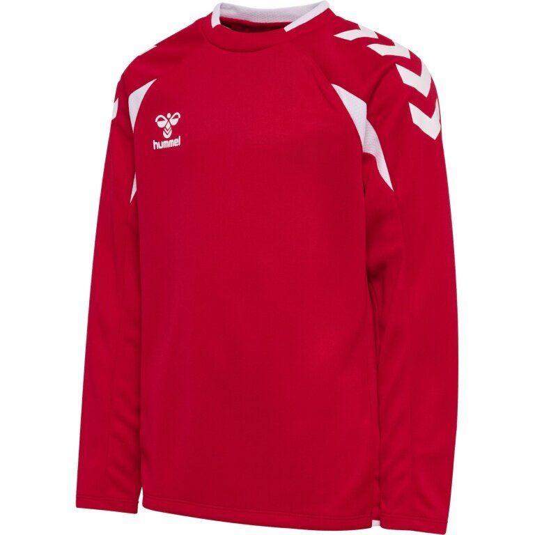 hummel Pullover hmlCORE 2.0 Crew Neck (100% rec. poliester) czerwony/biały dziecięcy
