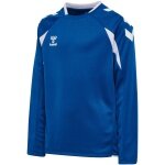 hummel Pullover hmlCORE 2.0 Crew Neck (100% rec. poliester) niebiesko/biały dziecięcy