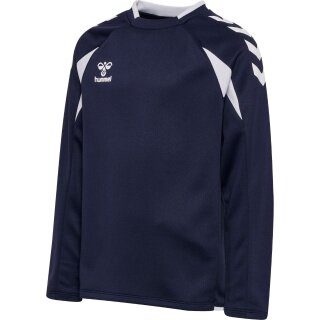hummel Pullover hmlCORE 2.0 Crew Neck (100% rec. poliester) granatowy/biały dziecięcy