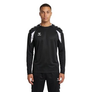 hummel Pullover hmlCORE 2.0 Crew Neck (100% rec. poliester) czarny/biały mężczyźni