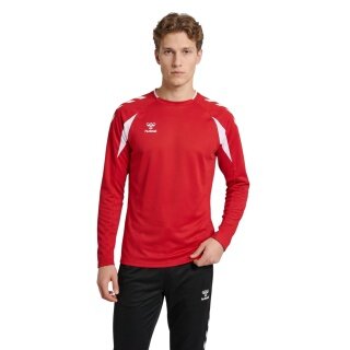 hummel Pullover hmlCORE 2.0 Crew Neck (100% rec. poliester) czerwono/biały mężczyźni