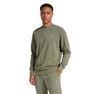 hummel sweter Freizeit-Pullover hmlPULSE Crewneck zielony męski