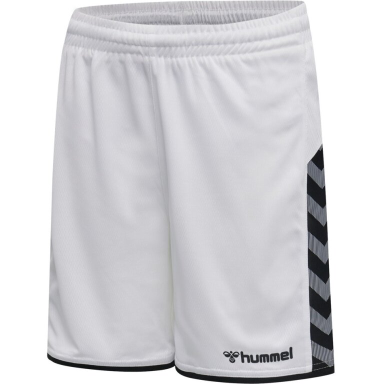 hummel Spodenki sportowe hmlAUTHENTIC Poly Shorts (lekki materiał jersey, bez bocznych kieszeni) Krótkie białe dziecięce