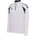 hummel Sportowa koszulka z długim rękawem hmlCORE 2.0 Half Zip (optymalna swoboda ruchów) biała/czarna męska