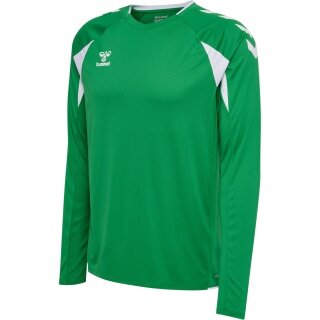 hummel Sportowa koszulka z długim rękawem hmlCORE 2.0 Jersey (przyjemne uczucie noszenia) zielono/biała męska