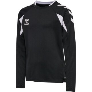 hummel Sportowa koszulka z długim rękawem hmlCORE 2.0 Jersey (przyjemne uczucie noszenia) czarna/biała dla chłopców