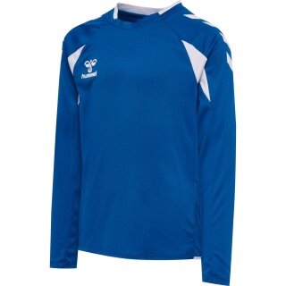hummel Sportowa koszulka z długim rękawem hmlCORE 2.0 Jersey (przyjemne uczucie noszenia) niebiesko-biała dla chłopców