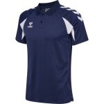 hummel Sport-Polo hmlCORE 2.0 (100% rec. poliester) granatowy/biały mężczyźni