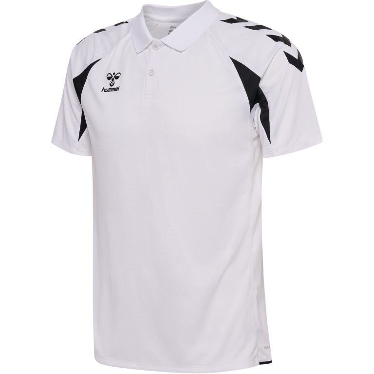 hummel Sport-Polo hmlCORE 2.0 (100% rec. poliester) biały/czarny mężczyźni