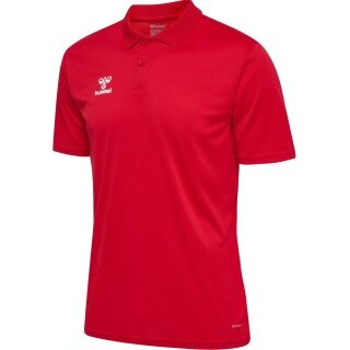 hummel Sport-Polo hmlESSENTIAL (100% rec. poliester) Krótki rękaw czerwony Mężczyźni