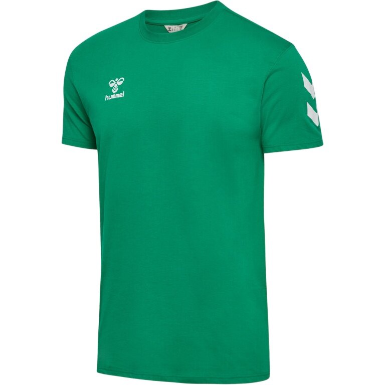 hummel Sportowa koszulka hmlGO 2.0 Chevron (bawełna) zielona męska