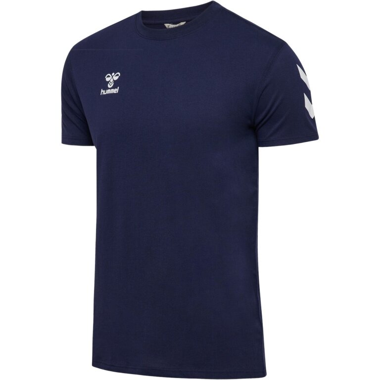 hummel Sportowa koszulka hmlGO 2.0 Chevron (bawełna) granatowa męska