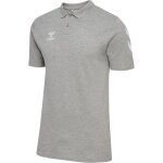 hummel Sport/Wolny czas Polo hmlGO Chevron (100% bawełna) szary Mężczyźni