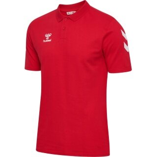 hummel Sport/Wolny czas Polo hmlGO Chevron (100% bawełna) czerwony Mężczyźni