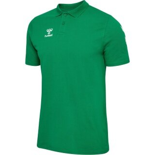 hummel Sport/Wolny czas Polo hmlGO Chevron (100% bawełna) zielony Mężczyźni