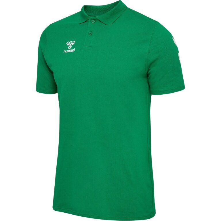 hummel Sport/Wolny czas Polo hmlGO Chevron (100% bawełna) zielony Mężczyźni