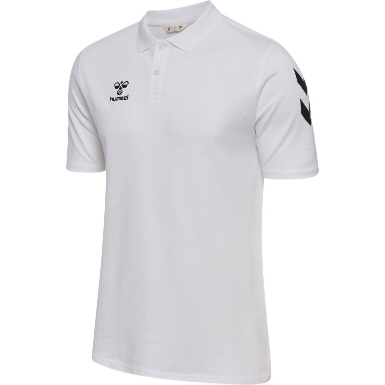 hummel Sport/Wolny czas Polo hmlGO Chevron (100% bawełna) biały Mężczyźni
