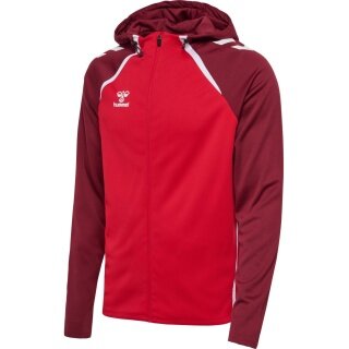 hummel Sportowa kurtka treningowa hmlLEAD 2.0 Zip Hoodie (wysoka oddychalność, szybkoschnąca) czerwona Męska