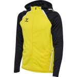 hummel Sportowa kurtka treningowa hmlLEAD 2.0 Zip Hoodie (wysoka oddychalność, szybkoschnąca) żółto-czarna męska