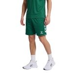 spodenki sportowe hmlCORE 2.0 krótkie (przyjemne w noszeniu) ciemnozielone/białe męskie