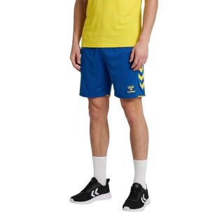 hummel Spodenki sportowe hmlCORE 2.0 (przyjemne wrażenie noszenia) krótkie niebiesko-żółte męskie