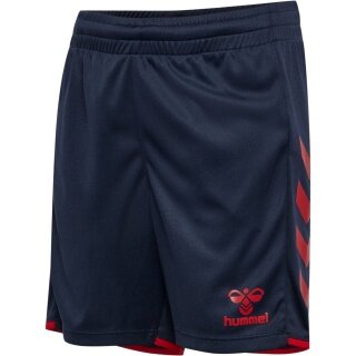 spodenki sportowe hmlCORE 2.0 Hummel (przyjemne wrażenie noszenia) granatowo/czerwone dziecięce