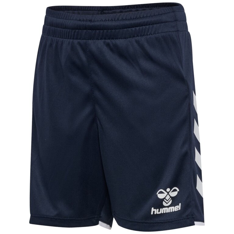 spodenki sportowe hmlCORE 2.0 Hummel (przyjemne w noszeniu) granatowo/białe dziecięce