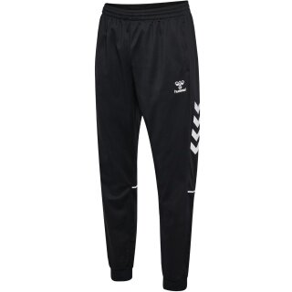 spodnie sportowe hmlCORE 2.0 Track Pants (100% rec. poliester) długie czarne/białe męskie