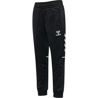 spodnie sportowe hmlCORE 2.0 Track Pants (100% recyklingowany poliester) długie czarne/białe dziecięce